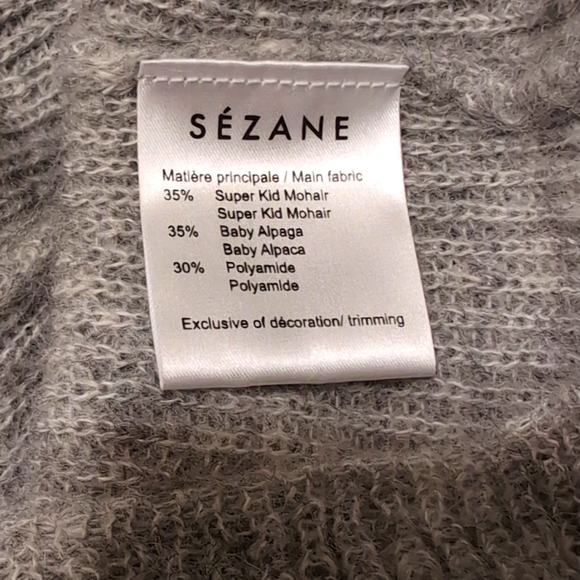 Sezane Robin Mohair Alpaca Blend Pullover Size Medium - Picture 7 of 7